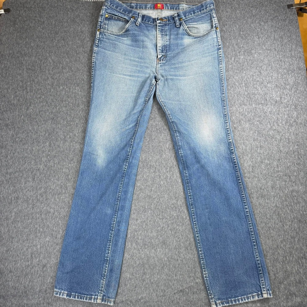 Wrangler Jeans Mens 36x34 Blue 36MWZ Slim Fit Cowboy‎ Cut Western Denim Pants